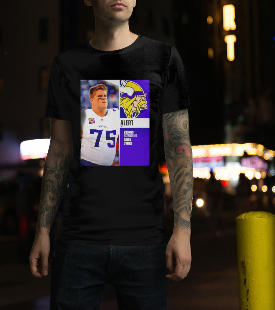Alert Vikings Extending Brian O'Neill 75 T-Shirt