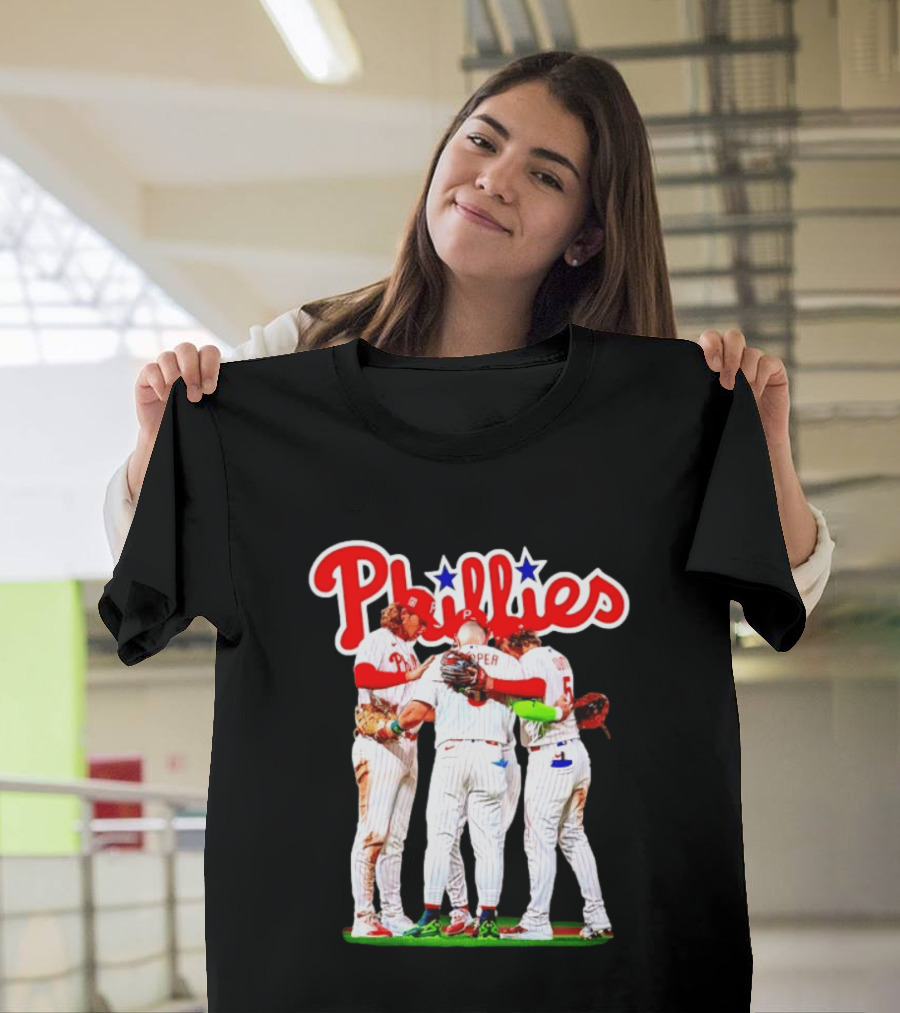 Bryce Harper Alec Bohm Edmundo Sosa Bryson Stott Philadelphia Phillies Team Unity T-Shirt