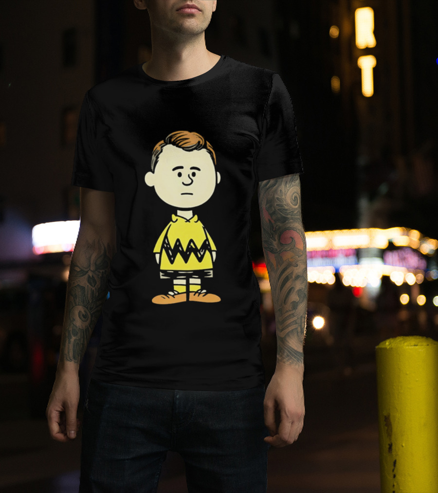 Charlie Brown Kirk Peanuts Style Character Fusion T-Shirt