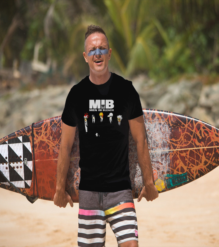 MIB Men In Bleach Crossover Men In Black International X Bleach Characters T-Shirt