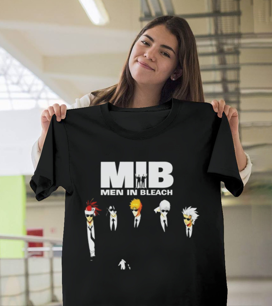 MIB Men In Bleach Crossover Men In Black International X Bleach Characters T-Shirt