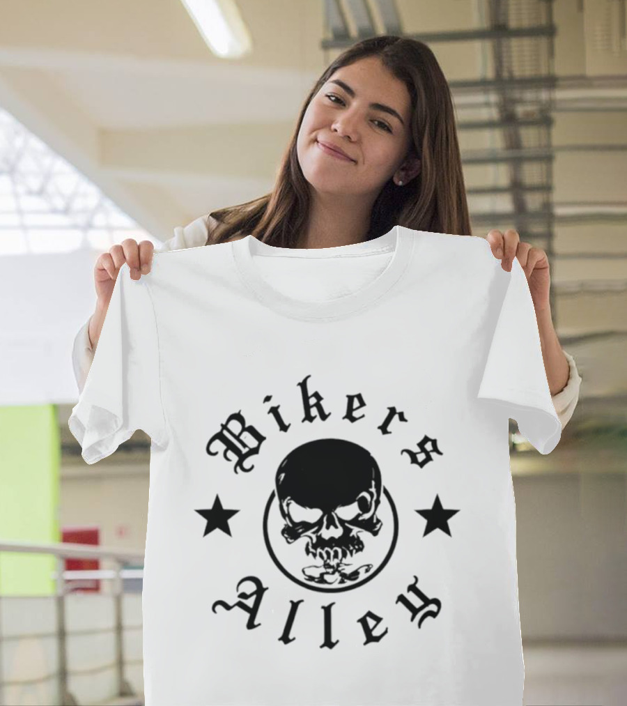 Bikers Alley Skull Stars T-Shirt
