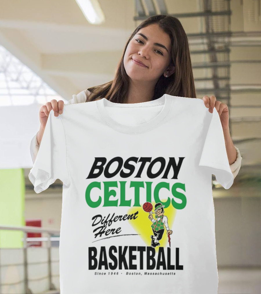 Boston Celtics Basketball Different Here Since 1946 Boston Massachusetts T-Shirt