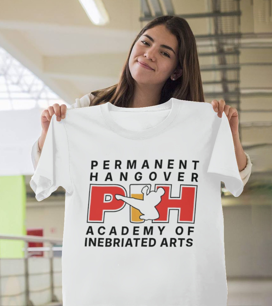Permanent Hangover PIH Academy Of Inebriated Arts T-Shirt