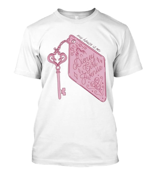 Disney Girl Avenue My House Is On Castle Key T-Shirt