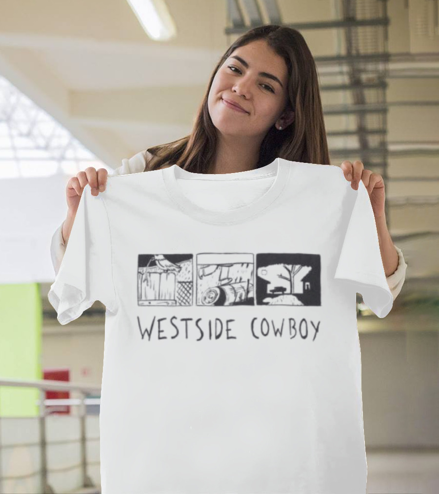 Westside Cowboy Store Graphic Blocks White T-Shirt