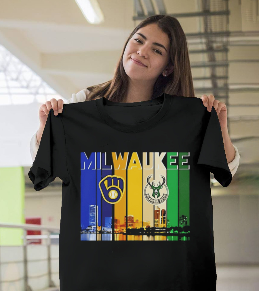 Milwaukee Brewers Bucks Skyline 2026 T-Shirt
