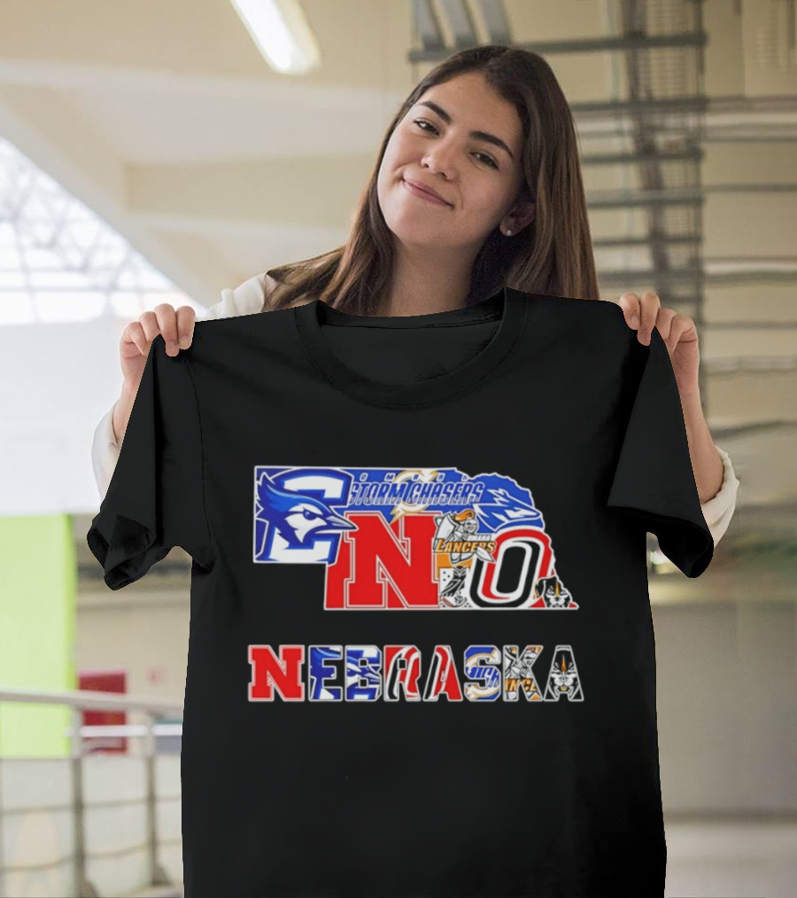 Nebraska Creighton Jays Stormchasers Lancers Huskers Sports Teams 2026 T-Shirt