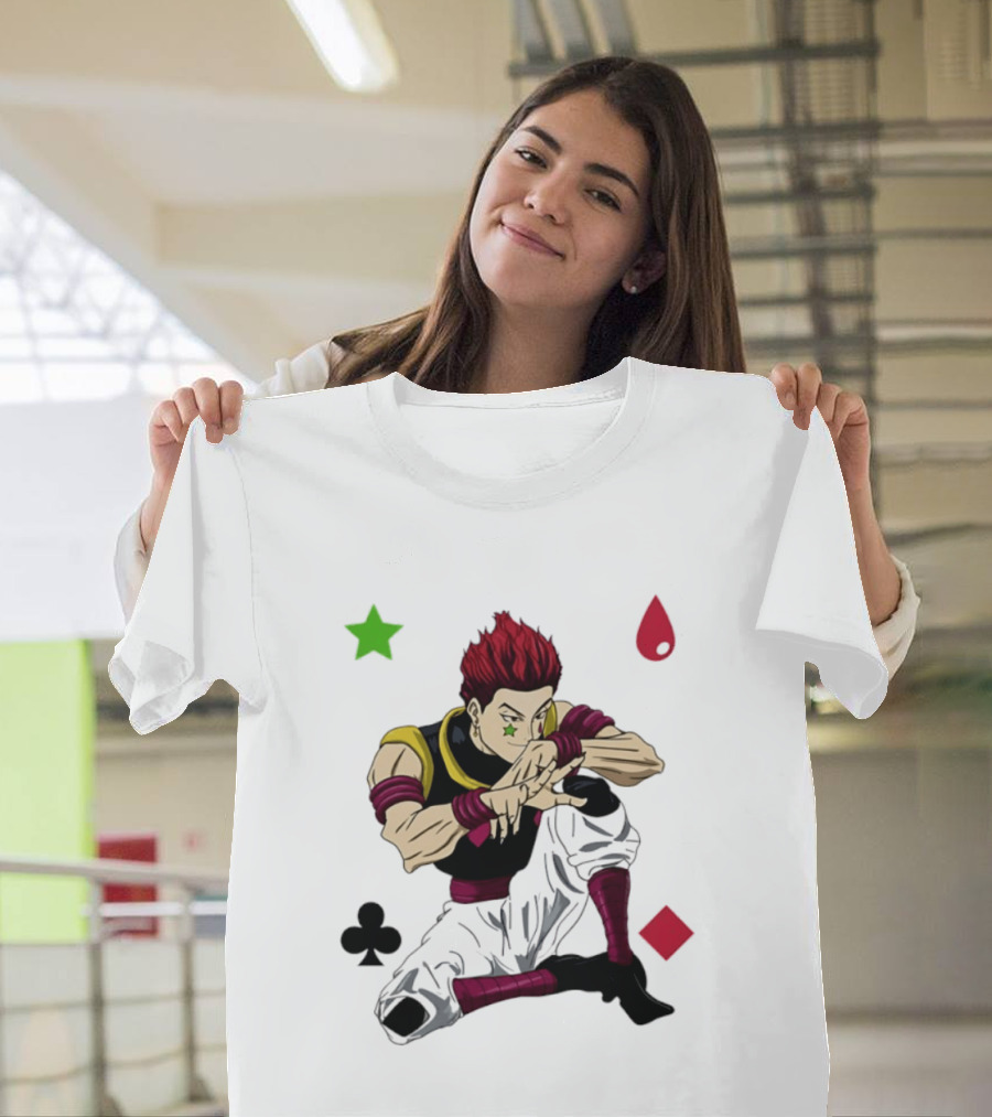Hisoka Morow Playing Card Suit Symbols Hunter X Hunter T-Shirt