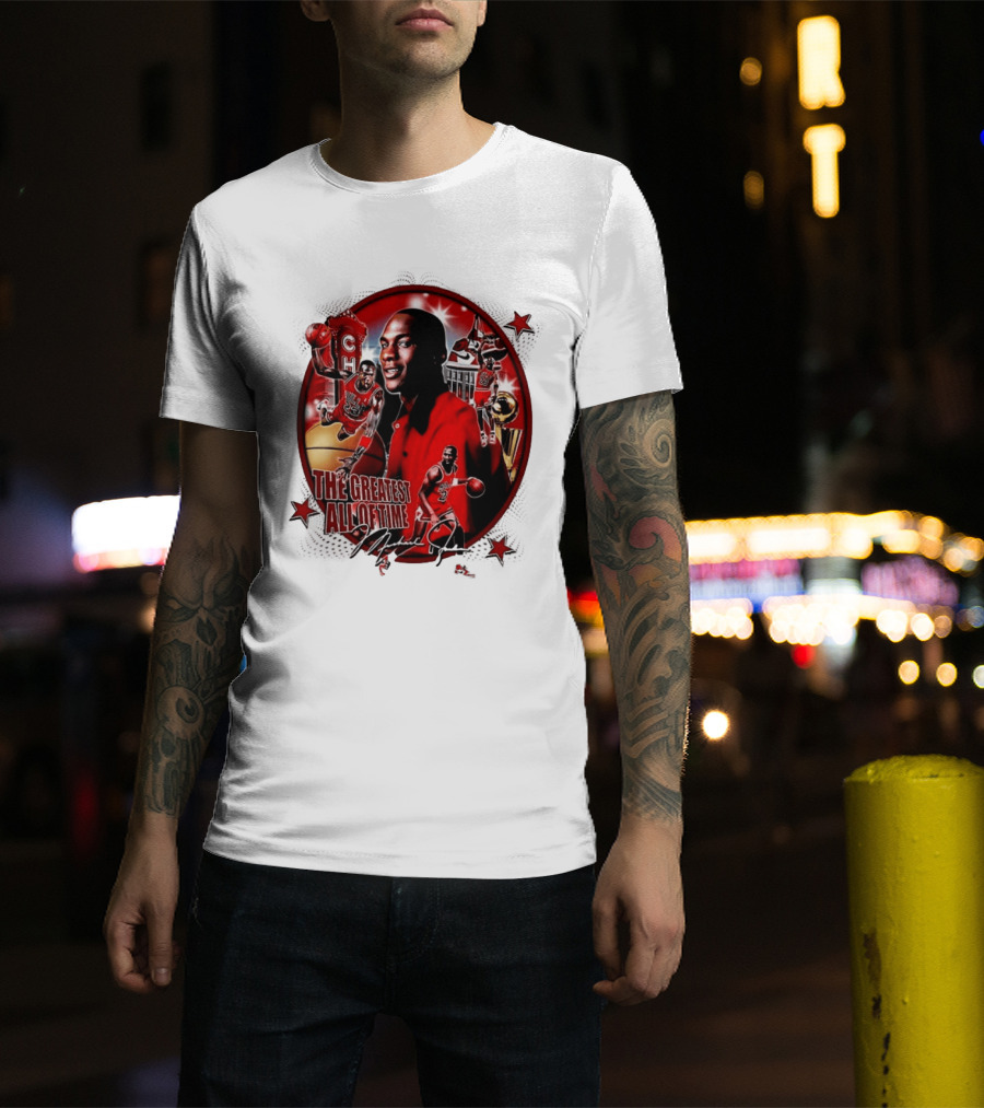 The Greatest Of All Time Michael Jordan Chicago Basketball Legend Trophy T-Shirt