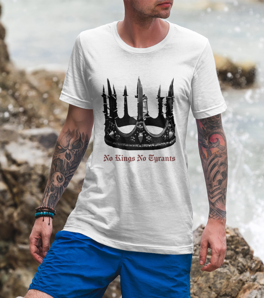 No Kings No Tyrants Crown Spiked T-Shirt