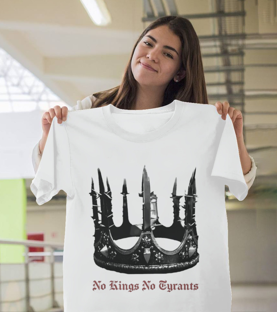 No Kings No Tyrants Crown Spiked T-Shirt