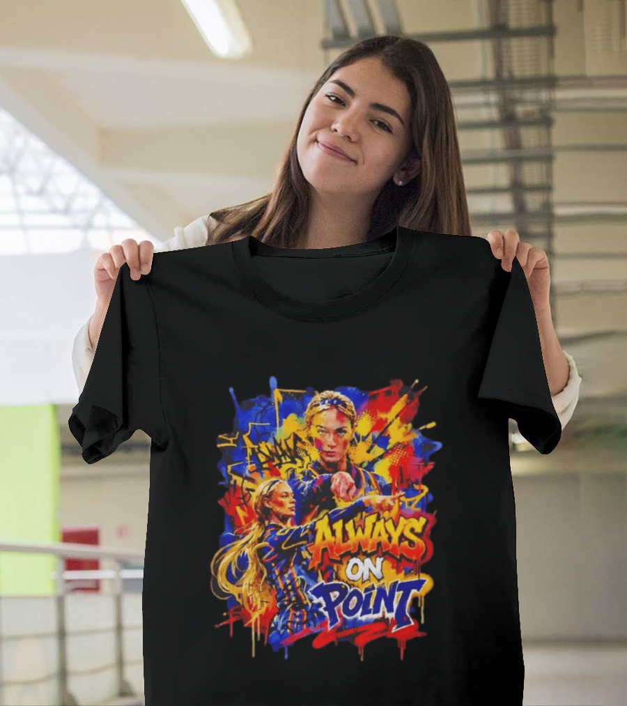 Sophie Cunningham Always On Point Indiana Fever Bold Graffiti T-Shirt
