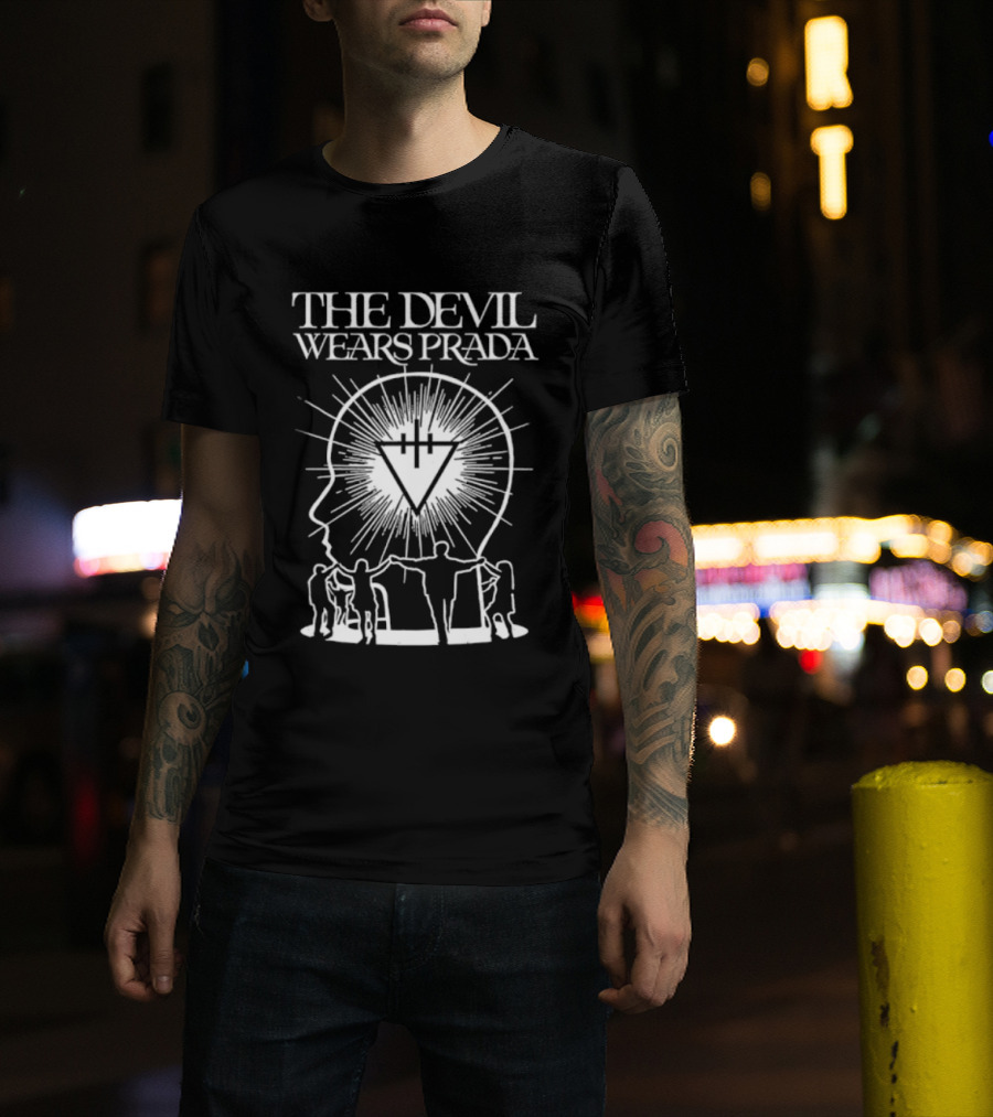 The Devil Wears Prada Metalcore Band Hardcore Head And Triangle T-Shirt