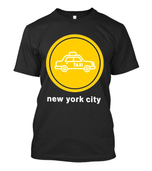 New York City Taxi Cab Blink 182 Iconic Yellow Circle T-Shirt