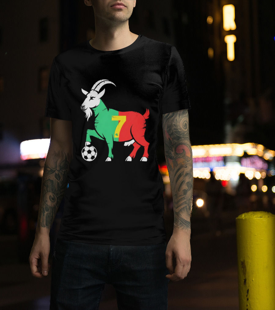 Cristiano Ronaldo GOAT 7 Portugal Soccer T-Shirt