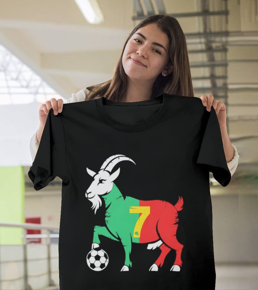 Cristiano Ronaldo GOAT 7 Portugal Soccer T-Shirt