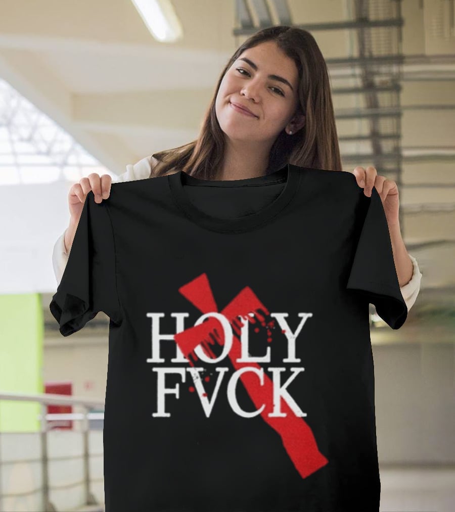 Demi Lovato Holy Fvck Bleeding Cross T-Shirt