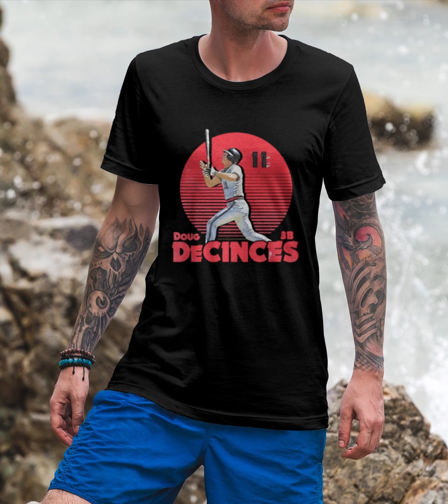 Doug DeCinces 11 California Angels Baseball Legend Player Number T-Shirt