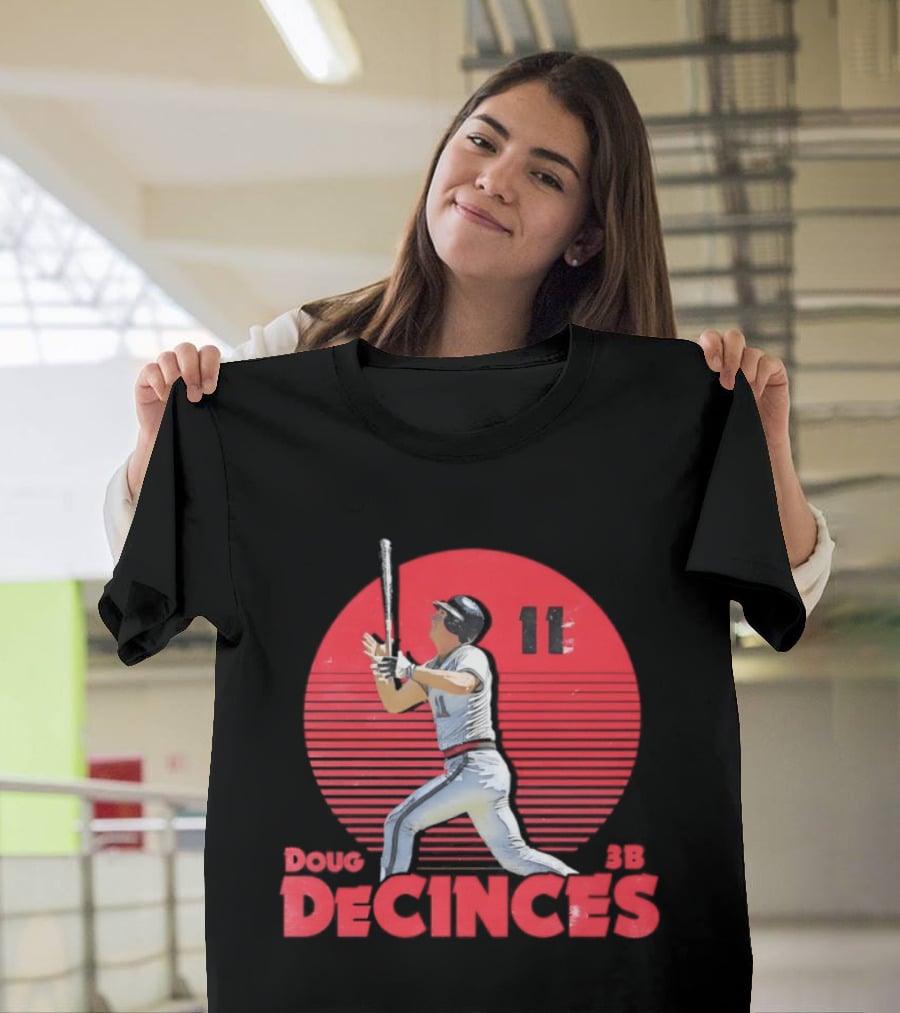 Doug DeCinces 11 California Angels Baseball Legend Player Number T-Shirt