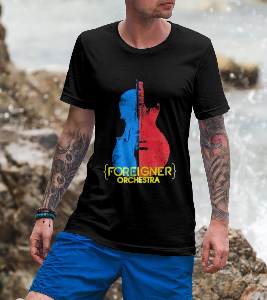 Foreigner Orchestra Violin Guitar Fusion T-Shirt