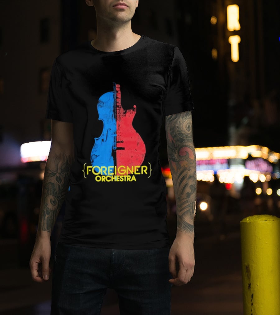 Foreigner Orchestra Violin Guitar Fusion T-Shirt