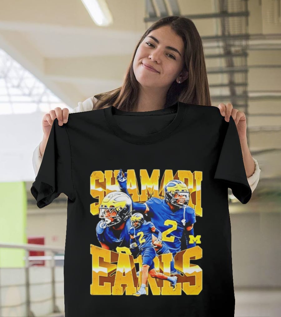 Shamari Earls 2 Michigan Wolverines NCAA Football Player Sports Fan Gear T-Shirt