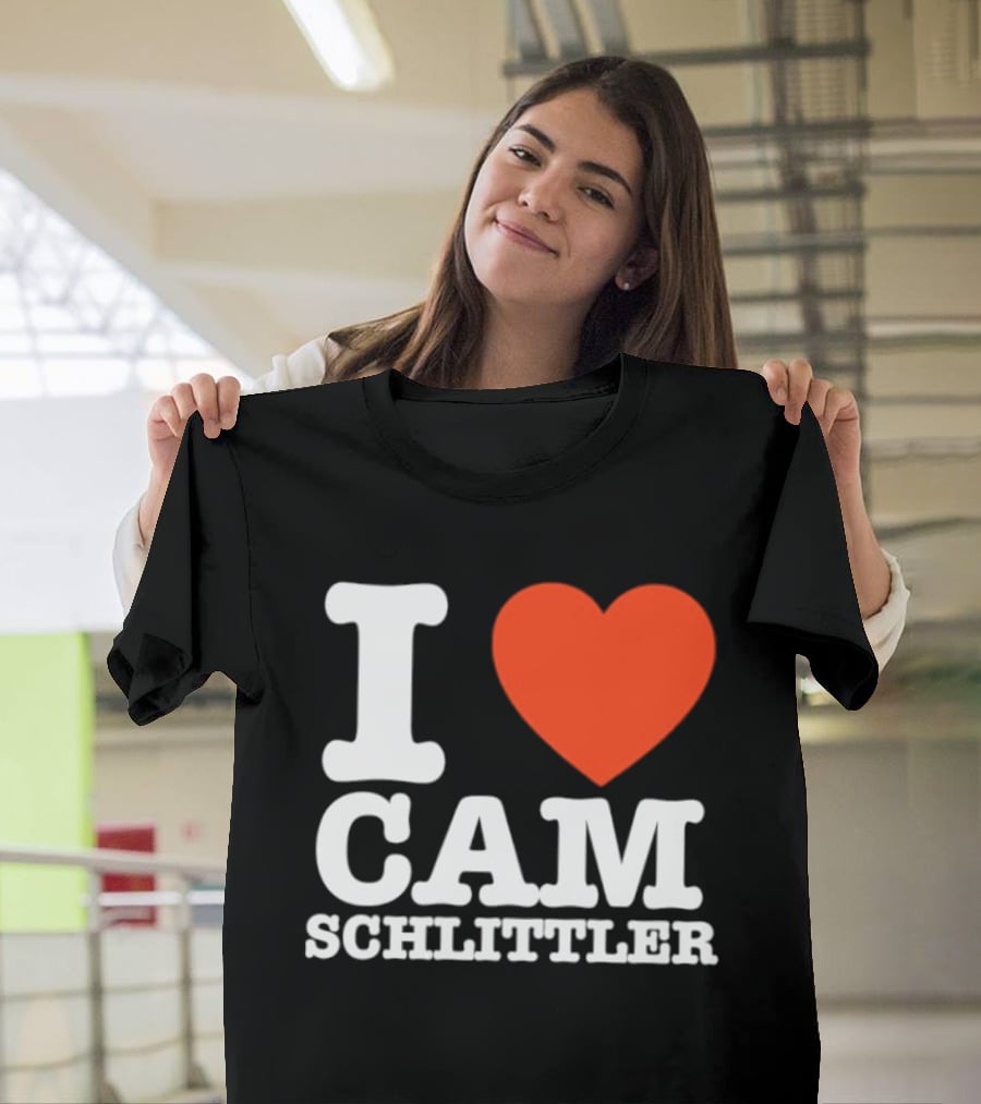 I Love Cam Schlittler Red Heart T-Shirt