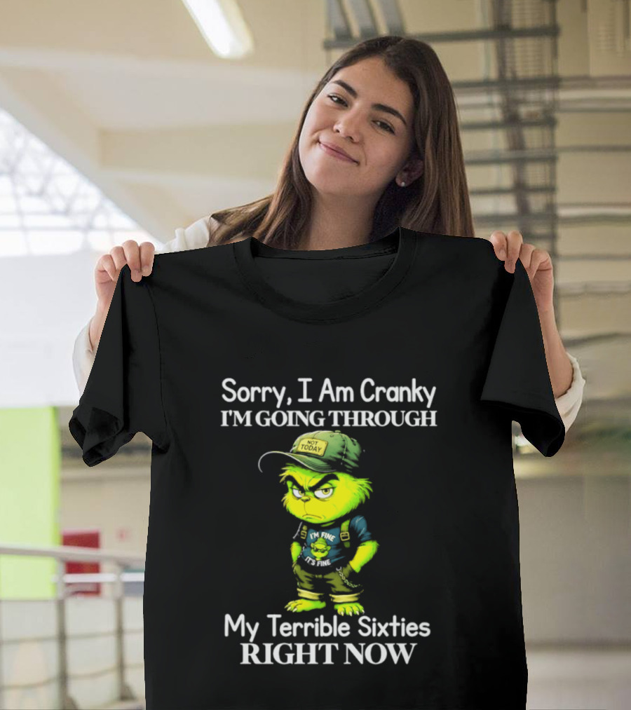 Sorry I Am Cranky I'm Going Through My Terrible Sixties Right Now T-Shirt