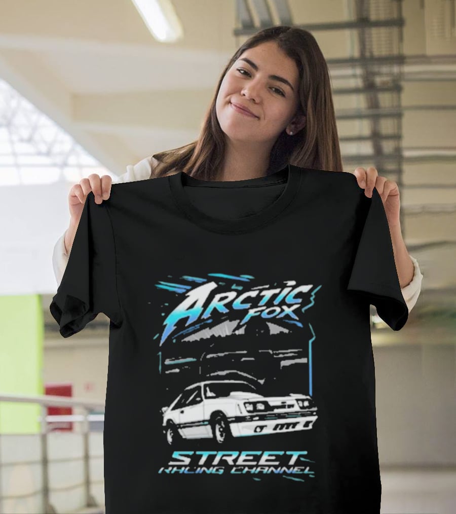 Arctic Fox Street Racing Channel Classic Car Enthusiasts T-Shirt
