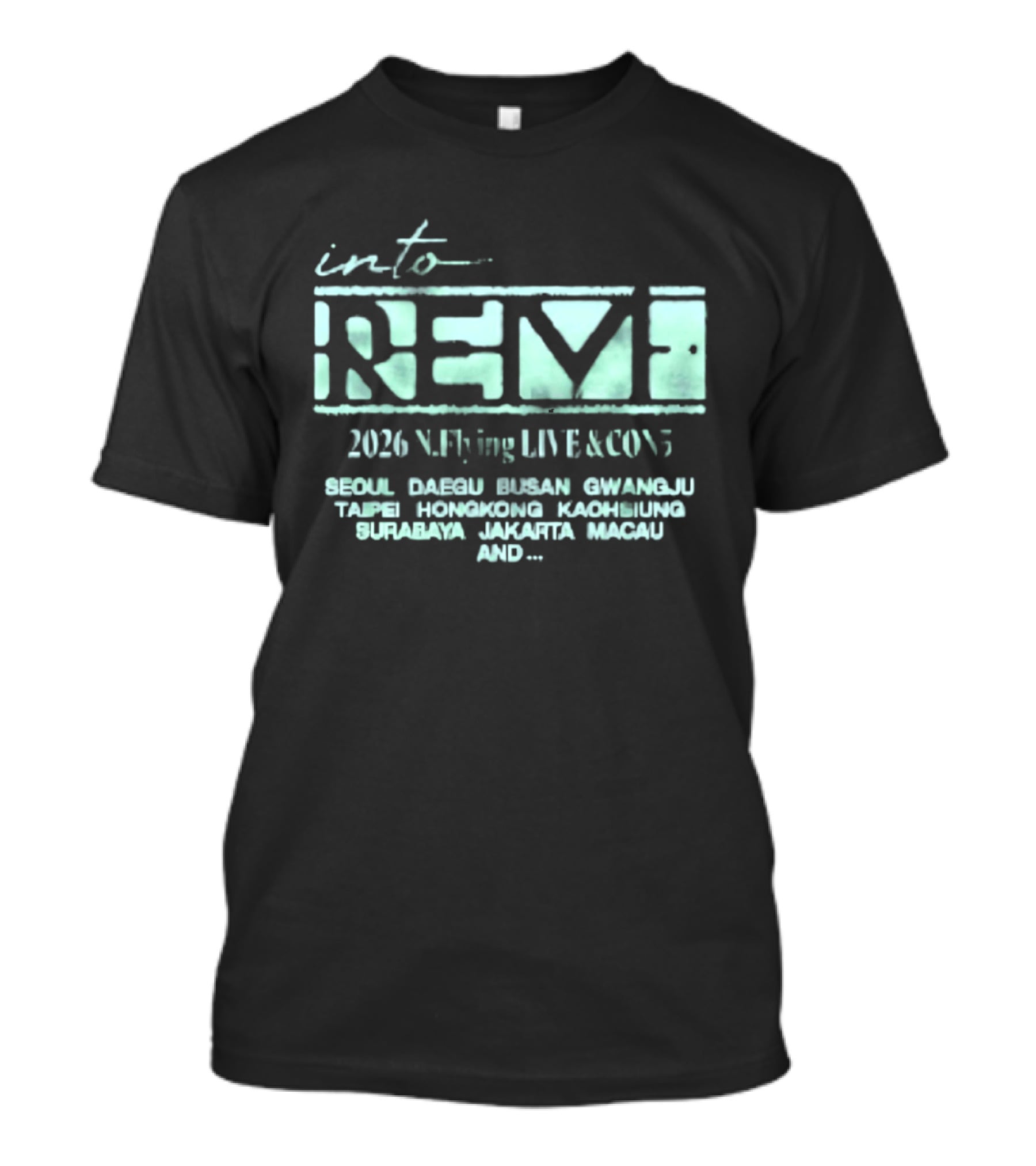 Into Revf 2026 N.Flying Live And Con5 Seoul Taipei Singapore Jakarta Macau T-Shirt