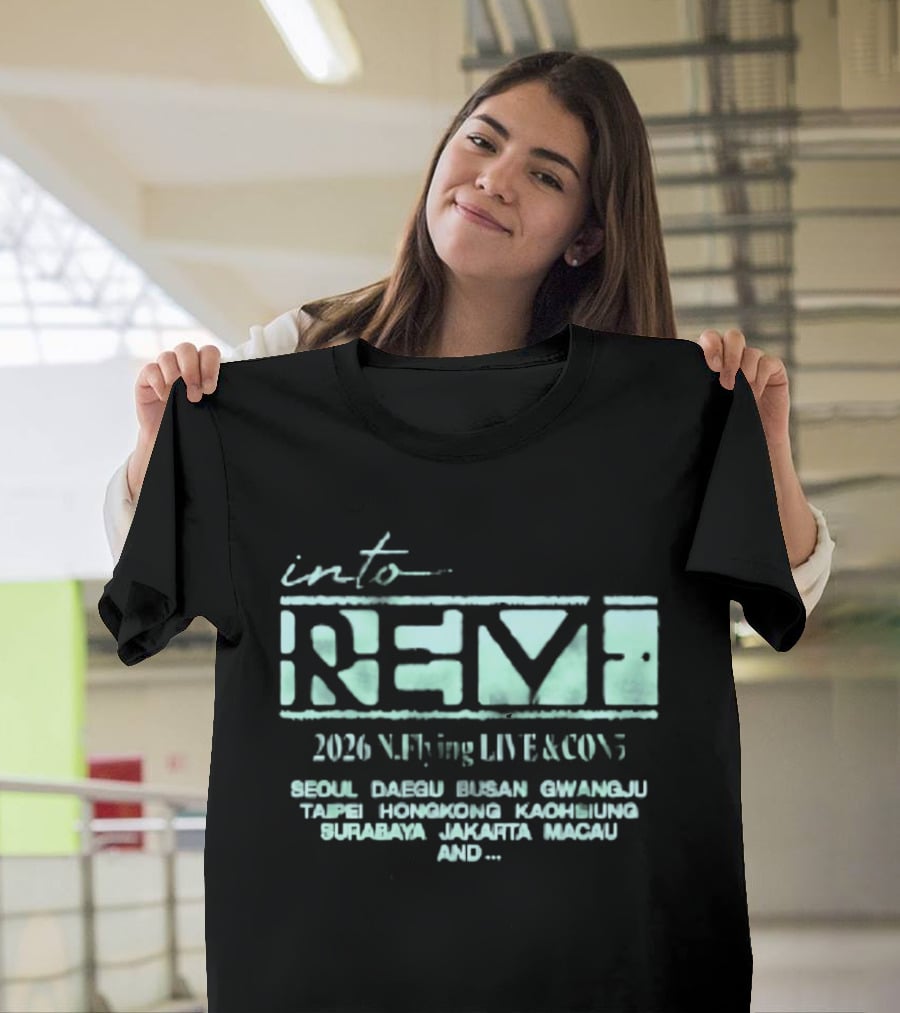 Into Revf 2026 N.Flying Live And Con5 Seoul Taipei Singapore Jakarta Macau T-Shirt