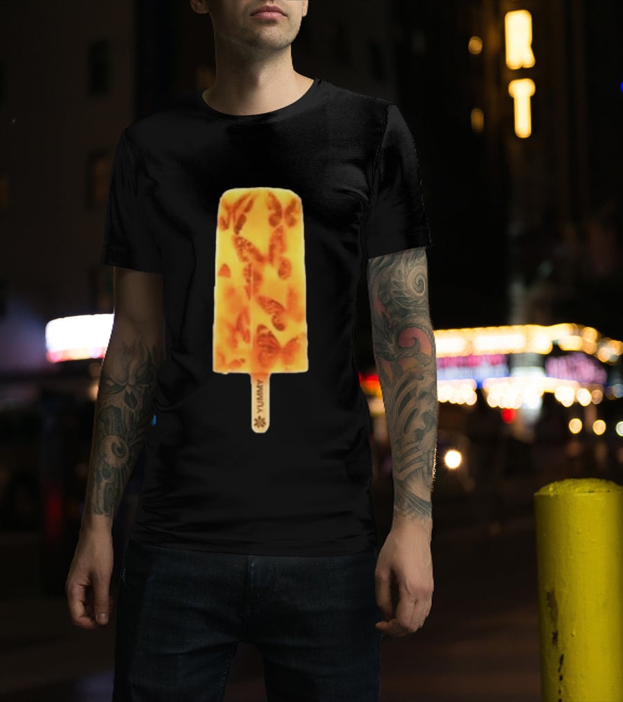 James Tour 2024 Ice Cream Yummy Butterfly Popsicle T-Shirt