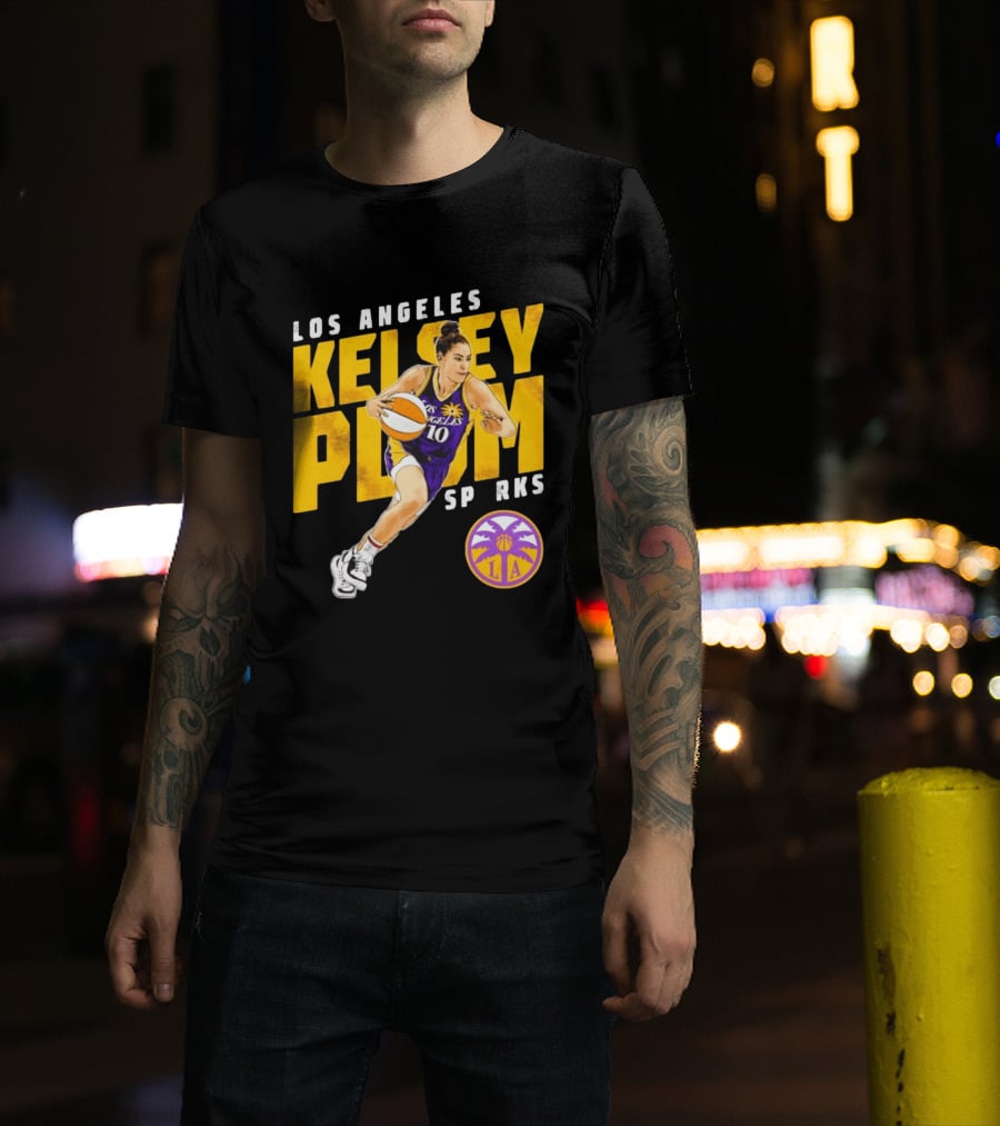 Los Angeles Kelsey Plum Sparks SP RKS 10 Basketball Player T-Shirt