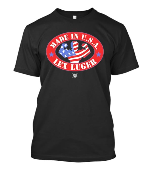 Made In USA Lex Luger Muscle Stars Stripes WWE 2026 T-Shirt