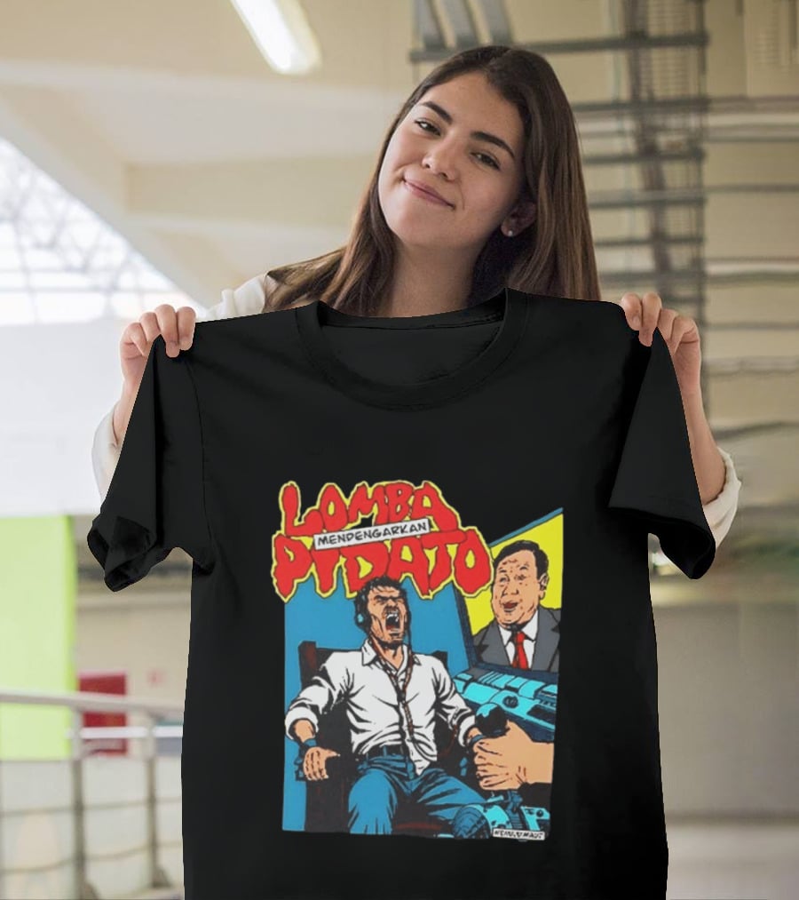 Lomba Pidato Mendengarkan Nobody Is Paying Us We All Hate Government For Free 2 Sided Comic T-Shirt