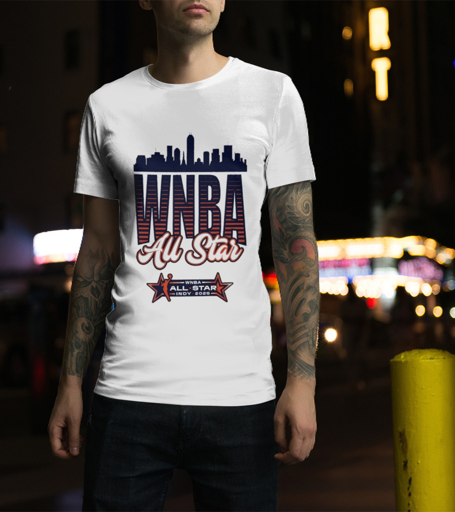 WNBA All Star 2025 Indy Skyline T-Shirt