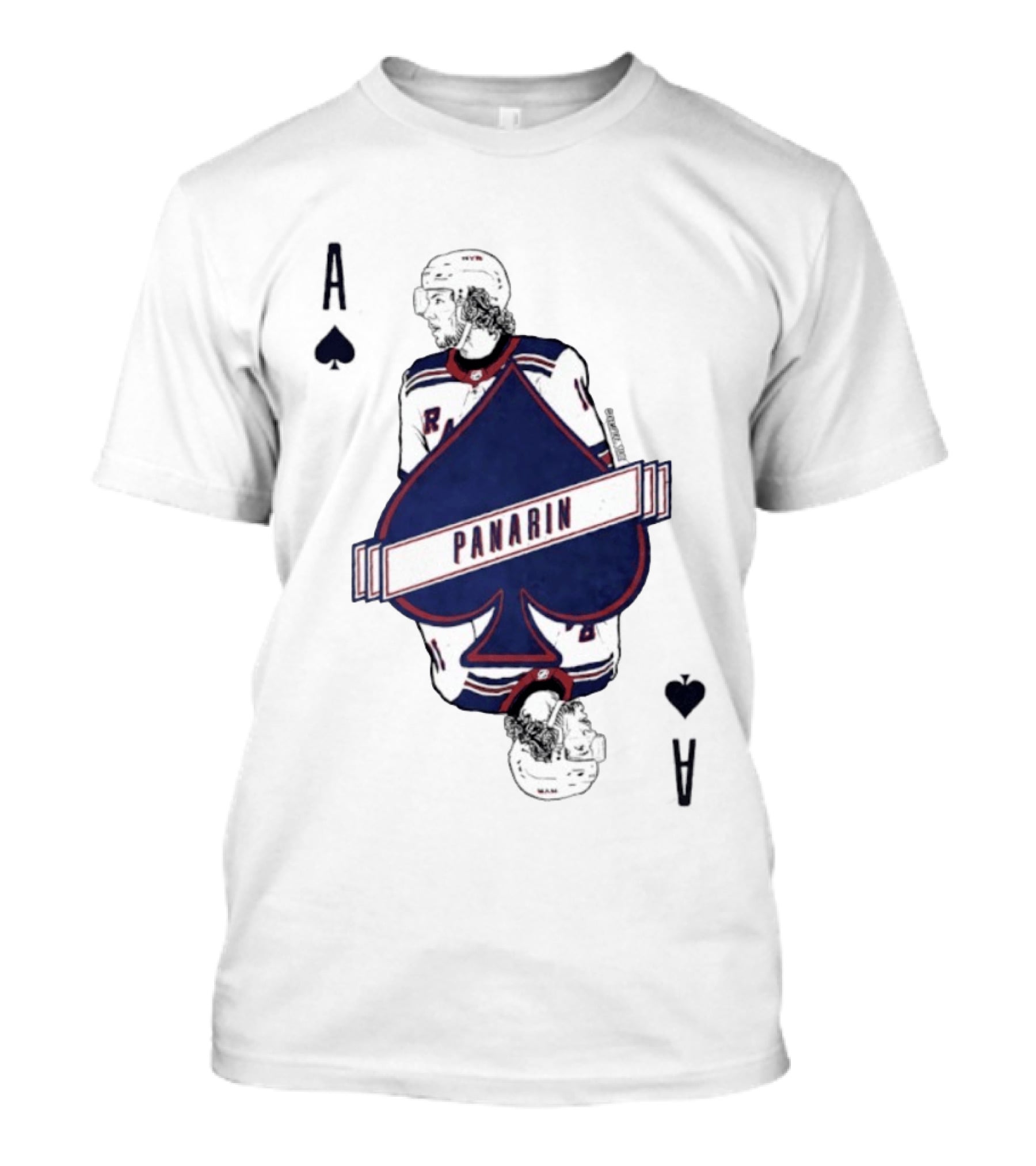 Panarin New York Rangers Playing Card Ace Spades T-Shirt