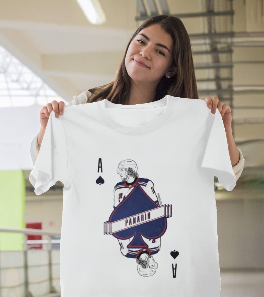 Panarin New York Rangers Playing Card Ace Spades T-Shirt