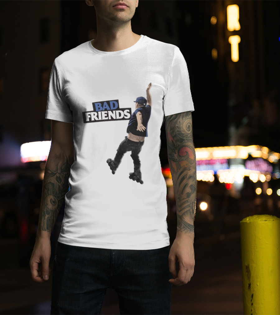 Bad Friends Bobby Roller Skating Fall T-Shirt