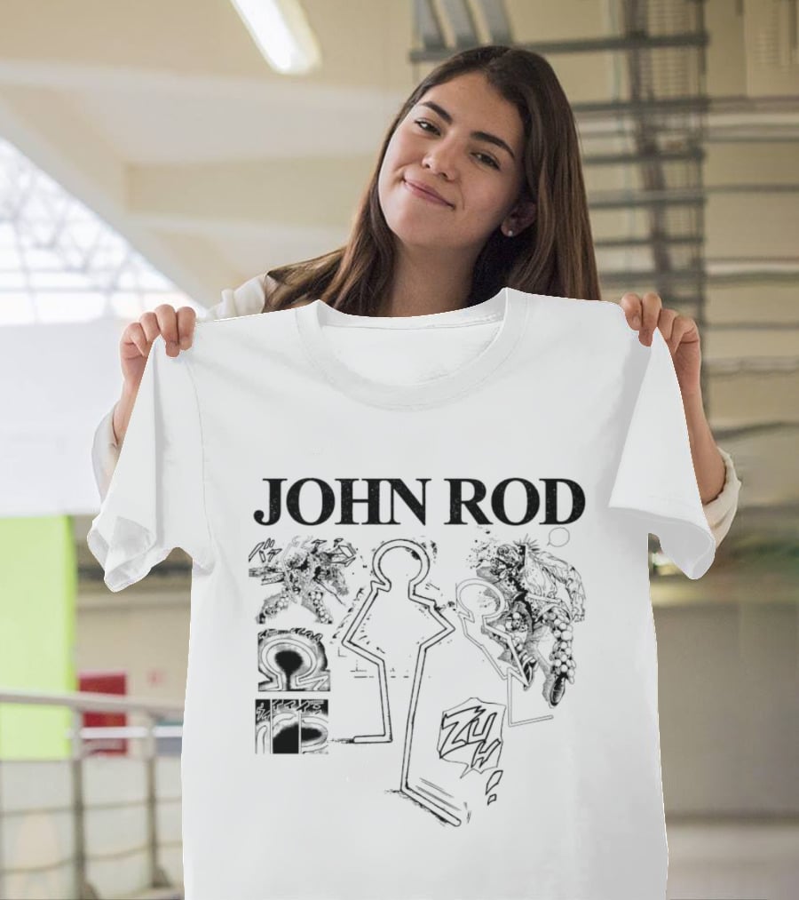 John Rod Abstract Figures And Faces T-Shirt