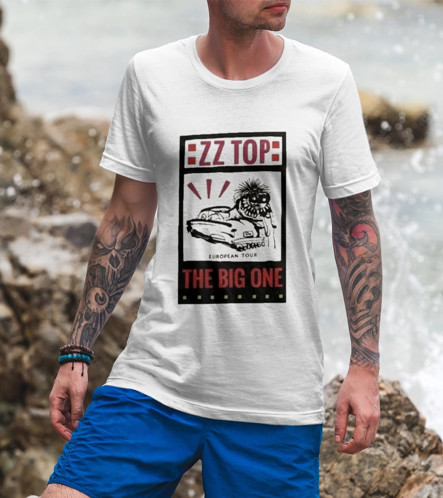 ZZ Top The Big One European Tour Poble Espanyol Barcelona Spain July 19 2026 T-Shirt