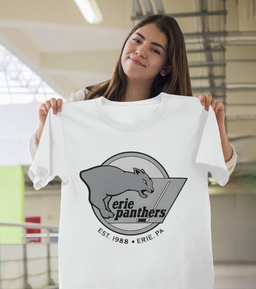 Erie Panthers Hockey Est. 1988 Erie PA Retro Team T-Shirt