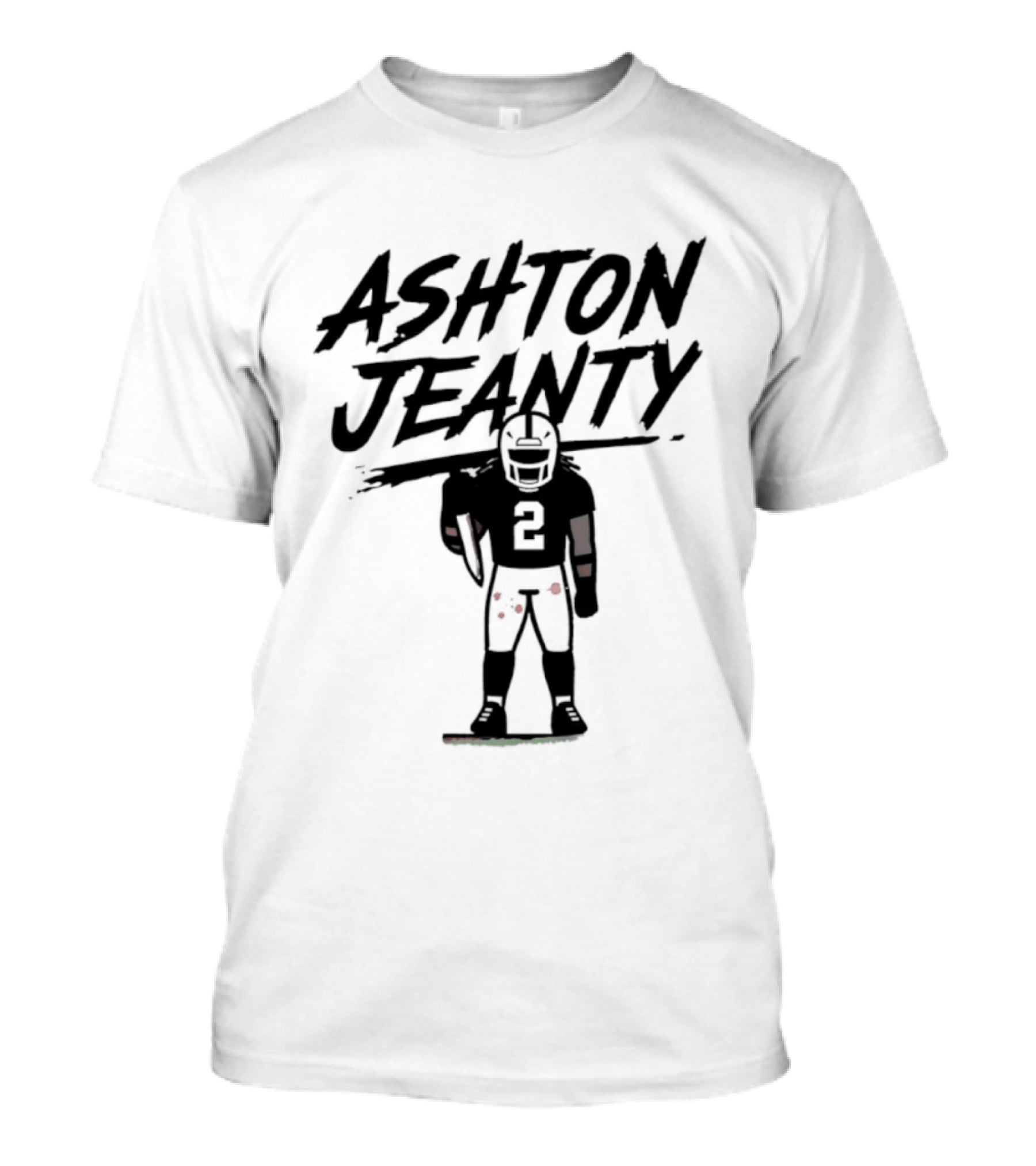 Raiders Ashton Jeanty Number 2 Horror Halloween Football T-Shirt
