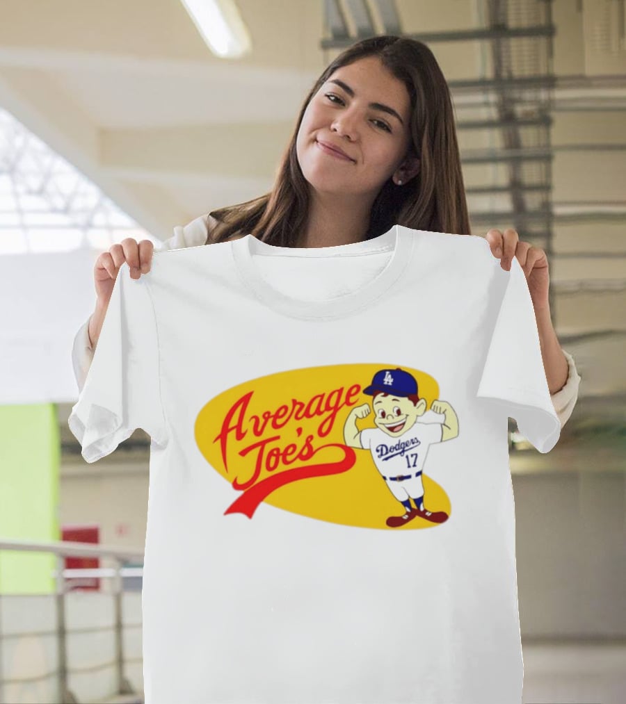 Average Joe's Dodgers No 17 LA Cartoon T-Shirt