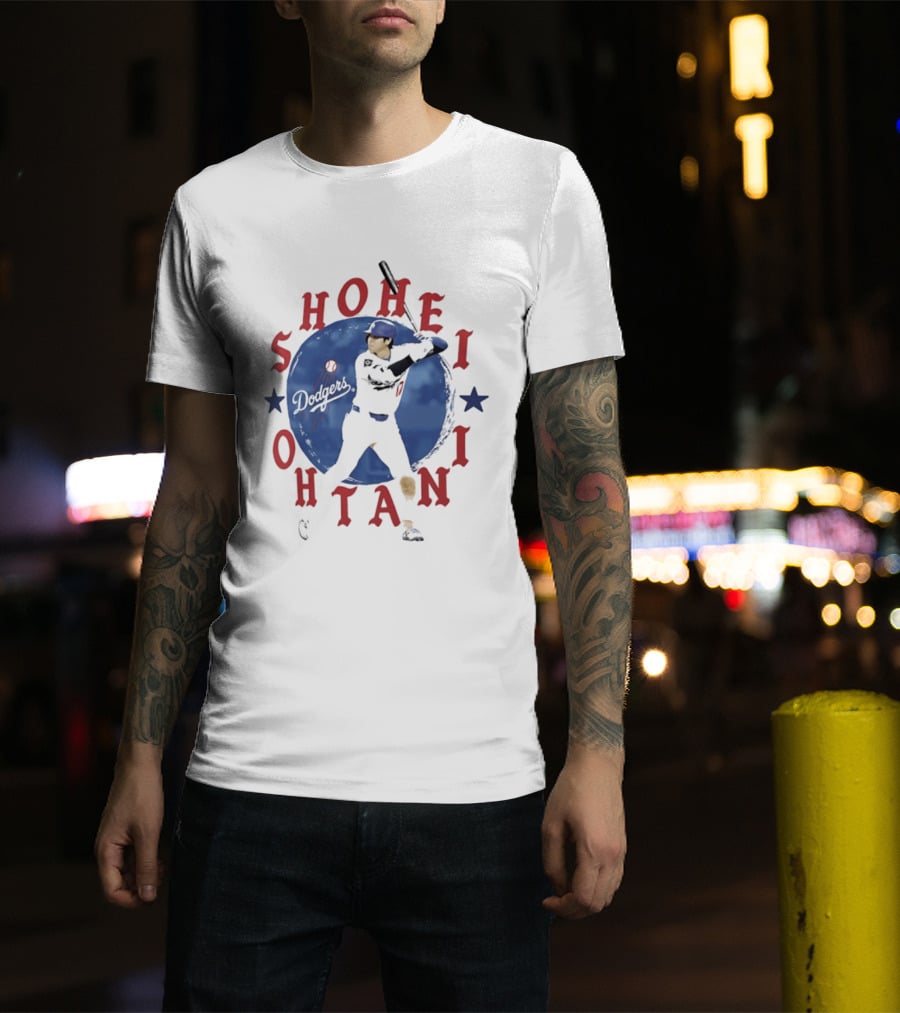 Shohei Ohtani Los Angeles Dodgers October Baseball Player Batter T-Shirt