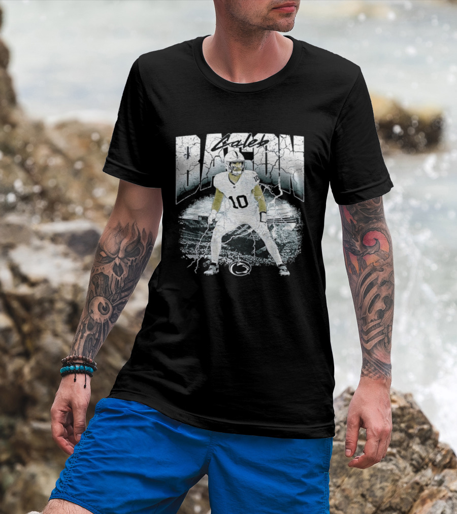 Caleb Bacon 10 Penn State Nittany Lions NCAA Football Player T-Shirt
