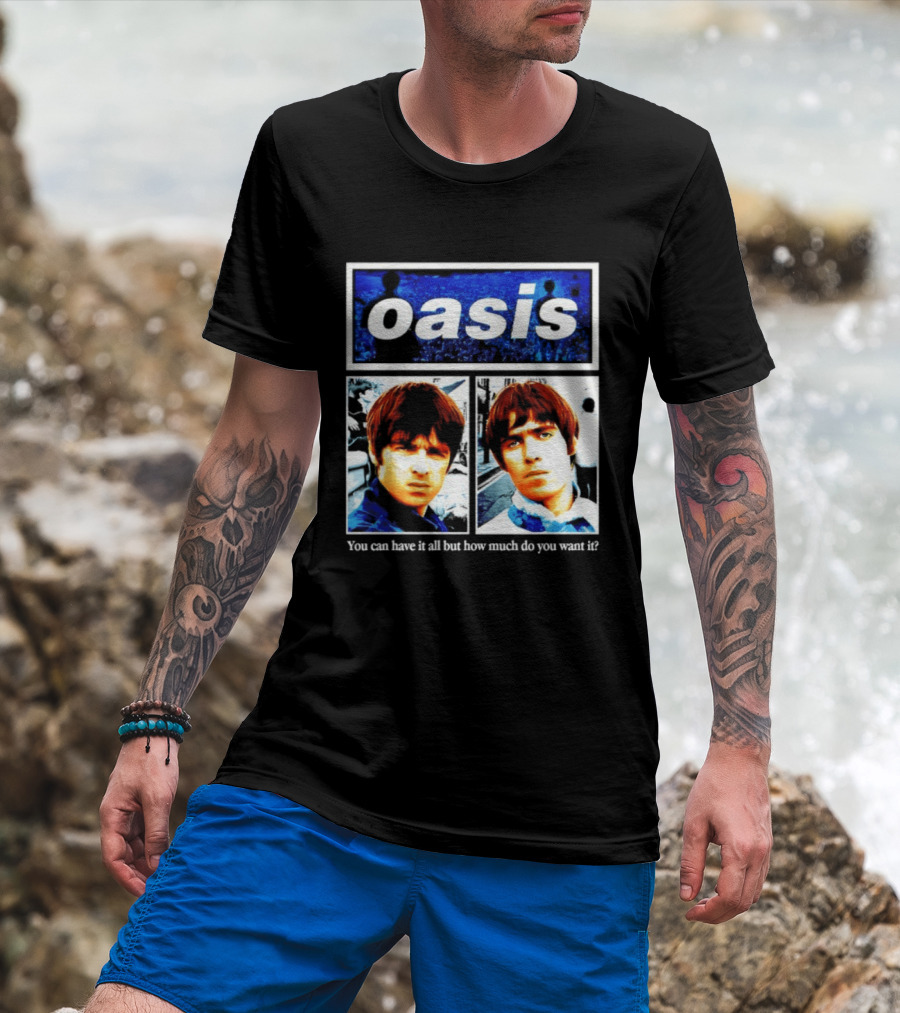 Oasis You Can Have It All But How Much Do You Want It Music Band T-Shirt