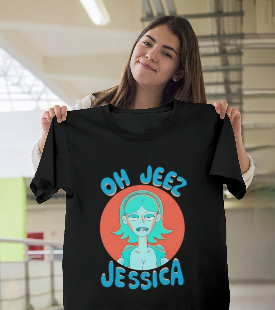 Oh Jeez Jessica Rick And Morty Adult Swim T-Shirt