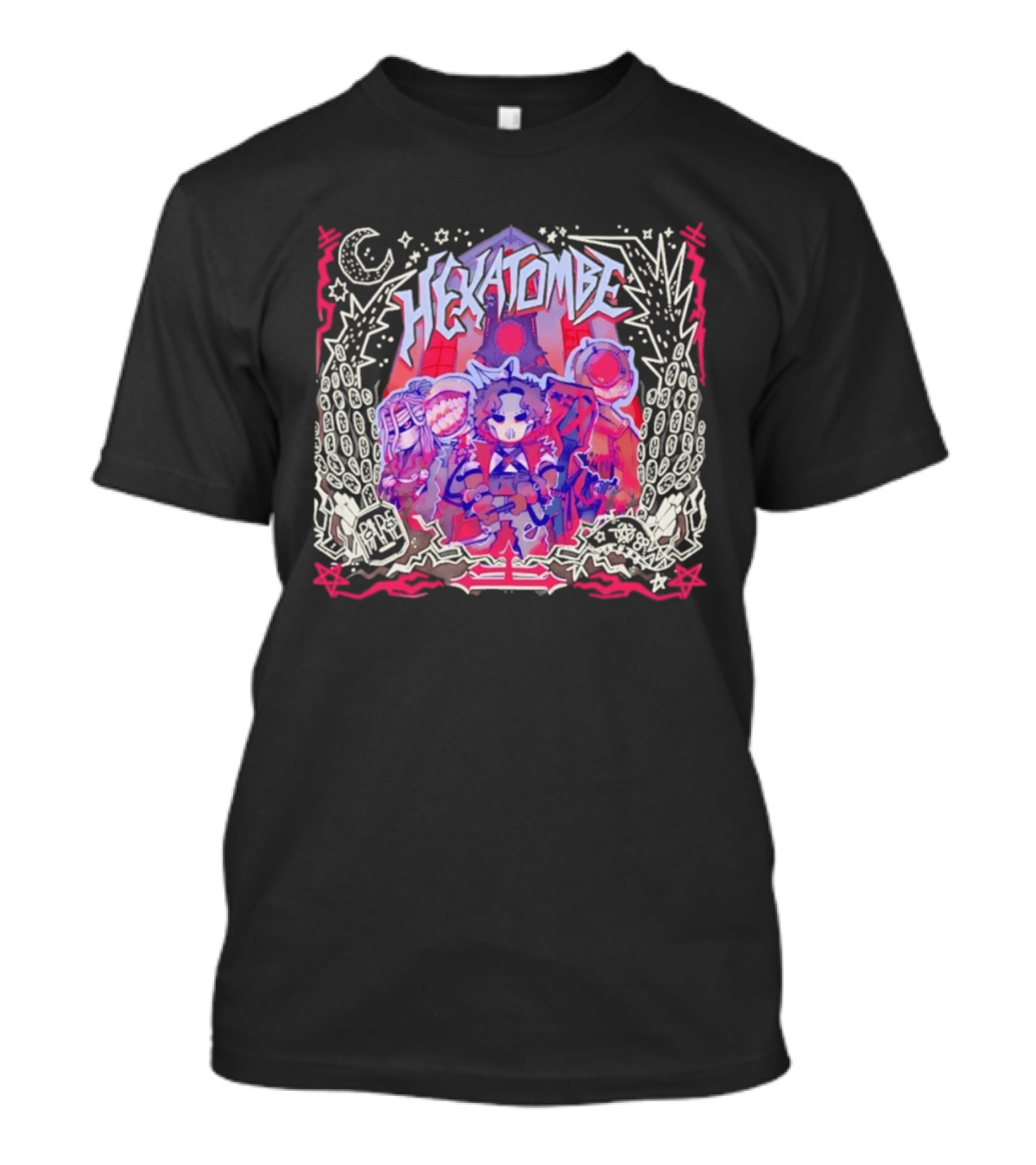 Hexatombe Paranormal Ordem Anime Characters Celestial T-Shirt